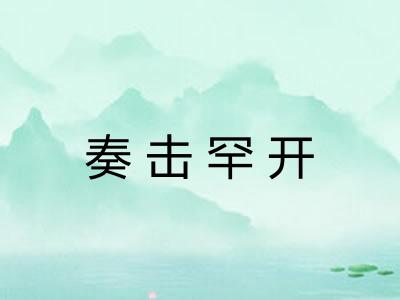 奏击罕开 奏击罕开