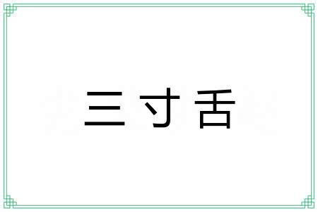 三寸舌
